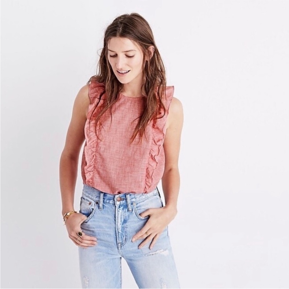 Madewell Bellflower Ruffle Top